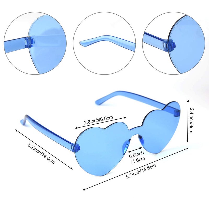 PLULON Sky Blue Bob Wig and Sunglass Set, Neon Short Bob Wig Sunglass Pack Costume Colorful Cosplay Wig Hairpieces for Bachelorette Neon Party Favors, Halloween Decorations - Image 5